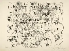 Dieter Roth, Chineo-Japanischer Porzellanstein. - Porzellanstein I. - Luftkampf II, 1985, 1986, 3 Lithographs, each on sturdy laid paper with watermark "RICHARD DE BAS"
