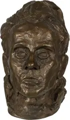 Egon Schiele, Selbstbildnis, Circa 1917, design; circa 1956, cast, Bronze