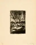 Paul Signac, Saint-Malo I. - Saint-Malo II. - Saint-Malo III, Circa 1927, 3 Lithographs on imperial Japan paper