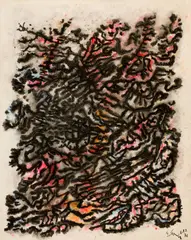 Composition by Gustave Singier, 1971, Watercolour on strong wove paper, sold Sep 2025