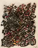 Gustave Singier, Composition, 1971, Watercolour on strong wove paper