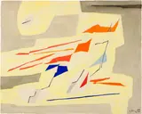 Gustave Singier, Provence - Vent lumière, 1958, Watercolour on Rives wove paper with watermark