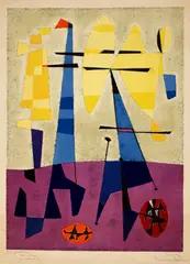 Gustave Singier, Signalisation Optimiste, 1954, Colour lithograph on BFK Rives wove paper with watermark
