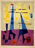 Gustave Singier, Signalisation Optimiste, 1954, Colour lithograph on BFK Rives wove paper with watermark