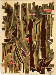 Gustave Singier, Danaé, 1962, Polychrome wool, woven