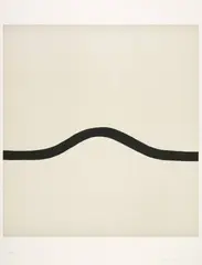 Matias Spescha, Ohne Titel, 1981, Linocut on Rives wove paper with watermark