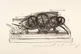 Jean Tinguely, Grafik 3 zu "Hannibal II", 1972, Lithograph on wove paper