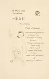 La Bouillabaisse, menu Sescau by Henri de Toulouse-Lautrec, 1895, Lithographs on wove paper, sold Sep 2025