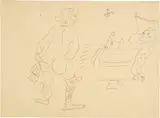 Scène au Bordel by Henri de Toulouse-Lautrec, Circa 1899, Pencil on wove paper, sold Sep 2025