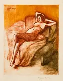 Suzanne Valadon, Christiane, 1905, Colour etching and drypoint on laid paper