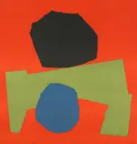 Italo Valenti, Ohne Titel, 1972, Colour silkscreen on Rives wove paper with watermark