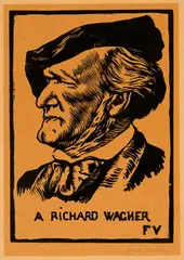 Félix Vallotton, A Richard Wagner, 1891, Woodcut on wove paper