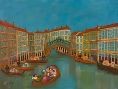 Louis Vivin, Le Pont du Rialto, 1925, Oil on canvas