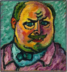 Alexej von Jawlensky, Selbstbildnis, 1912, Oil on cardboard mounted on plywood