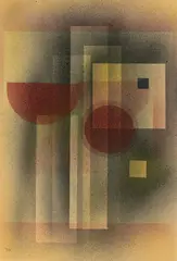 Wassily Kandinsky, Milde Tiefen, May 1928, Watercolour (pochoir) on wove paper mounted on cardboard (probably by the artist)