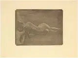 Edvard Munch, Reclining Nude - Liegender weiblicher Akt, 1896, Mezzotint on zinc plate, on cream-coloured wove paper