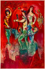 Carmen by Marc Chagall, 1967, Colour lithograph on wove paper Arches with watermark, sold Sep 2024