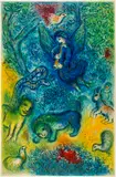 Marc Chagall, La flûte enchantée, 1967, Colour lithograph on wove paper Arches with watermark