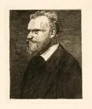 Edgar Degas, Manet en buste, 1864/1865, Etching, drypoint and aquatint on laid paper with watermark "MB" (Reed/Shapiro, 1b., p.259)