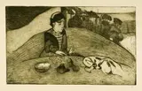 Paul Gauguin, La femme aux figues, 1894, Numbered "95" in pencil by the artist lower right