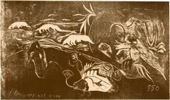 Paul Gauguin, L'univers est créé, Winter 1893-1894, Woodcut, printed in dark brown, on firm, smooth wove paper