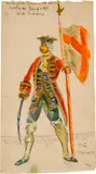 Alberto Giacometti, Guardia Svizzera alla corte di Luigi XVI re di Francia