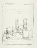 Alberto Giacometti, L'Atelier de Stampa: "Tête de Diego sur socle" enveloppée dans un linge II, 1956, Lithograph