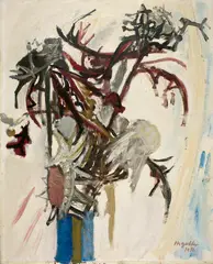 Max Gubler, Disteln, 1956, Oil on canvas