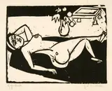 Ernst Ludwig Kirchner, Liegender Frauenakt – Siesta