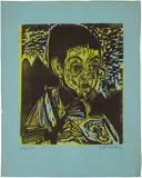 Martin Monsch by Ernst Ludwig Kirchner, September 1919, Colour woodcut, sold Sep 2024