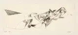 Paul Klee, Schlaf, 1914 - work number 1914.154, Ink on paper mounted on cardboard