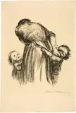 Käthe Kollwitz, Brot!, Probably before October 1924, Chalk lithograph (transfer print) on ribbed laid paper