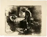 Besuch im Krankenhaus by Käthe Kollwitz, 1929, Woodcut, on thick, soft, rough Japan, sold Sep 2024