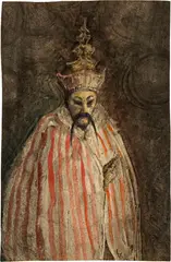Alfred Kubin, Bonze, Circa 1904, Watercolour over pen and ink drawing on firm wove paper