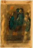 Otto Meyer-Amden, Uniformierung I, 1918-1922, Coloured pencil and pencil on tracing paper