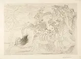 Pablo Picasso, Femme Torero. Dernier baiser?, Paris, 12 June 1934, Etching on copper, on beige Montval laid paper
