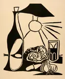 Nature morte au casse-croûte. II by Pablo Picasso, Mougins, 23 March and 18 April 1962, Linocut, sold Sep 2024
