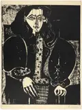 Pablo Picasso, Femme au fauteuil n°1 (d'après le rouge), 16 January 1949, Lithograph on wove paper Arches with watermark