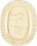 Visage d'homme by Pablo Picasso, 1955, High oval ceramic plate. White faience; ceramic, Madoura edition, sold Sep 2024