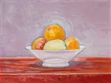 Albert Trachsel, Stillleben mit Orangen, Zitrone und Apfel, 1908, Oil on canvas