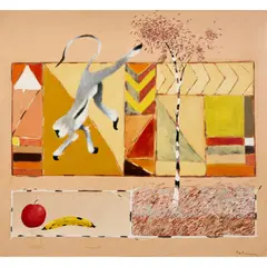 Graeme Townsend, Jumping for Juice, oil on canvas