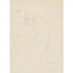 George Bell, Vic, 1966, pen and ink on paper