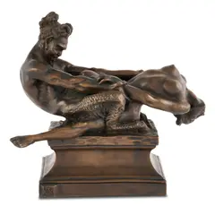 Rayner Hoff, Faun and the Nymph, 1924, bonded bronze powder and polymer resin, AGNSW ed. 84/100