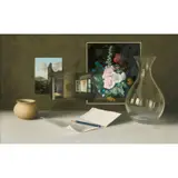 Ross Harvey, Still Life with Painting Studies and Letter, oil on board