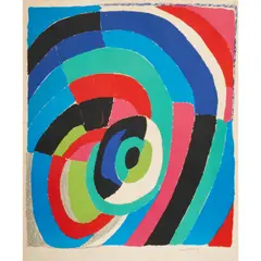 Sonia Delaunay, L'oeil, colour lithograph, ed. EA 10/25