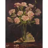 Violet McInnes, Carnations Still Life, oil on canvas
