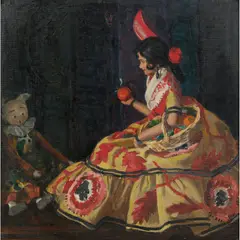 Dora L. Wilson, Carmenchita, oil on canvas laid on board