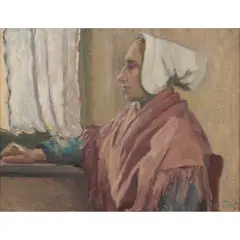 Marie Tuck, Breton Woman, c.1910, oil canvas on board