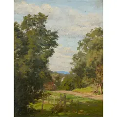 Jo Sweatman, The Road Goes On, oil on canvas