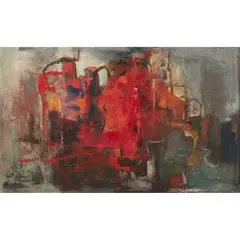 Margo Lewers, Illumination, oil on masonite